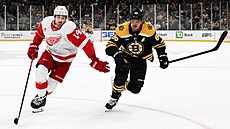 Za pukem se �ítí David Pastr�ák (vpravo) z Bostonu a Tyler Motte z Detroitu.