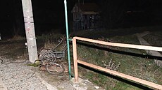Vlak narazil v Olomouci na most� do dvou dvoukolák� a jízdního kola, je� tam...