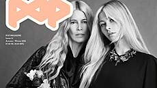 Claudia Schifferová a její dcera Clementine pózují společně na obálce magazínu...
