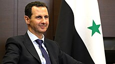 Syrský prezident Baár Asad pi jednání s ruským protjkem Vladimirem Putinem...