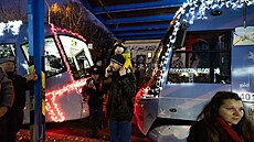 Do ulic vyrazily váno�ní tramvaje a autobusy. (30. listopadu 2024)