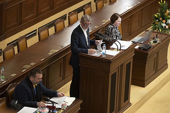 Andrej Babi� hovo�í ve Sn�movn� k novele zákona o televizních a rozhlasových...