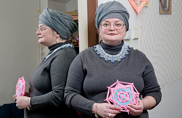 Olena Zhulanová, psycholoka Komunitního centra pro uprchlíky Diecézní charity...