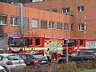 Ve zlnsk nemocnici hoela technick mstnost v budov interny, hasii...