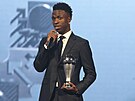Brazilec Vinícius Júnior z Realu Madrid byl vyhlá�en hrá�em roku v anket�...