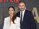 Victoria Beckhamová a David Beckham (Londýn, 3. �íjna 2023)
