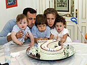 Archiv syrského prezidenta Ba�ára Asada a jeho man�elky Asmy s d�tmi Háfizem,...