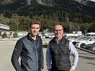 Marketingový editel znaky Kästle Markus Weeger (vlevo) a generální manaer...