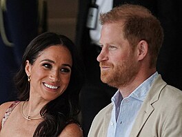 Vévodkyn� Meghan a princ Harry v Bogot� na náv�t�v� Kolumbie (15. srpna 2024)
