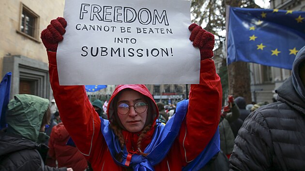 Protesty v Tbilisi (14. prosince 2024)