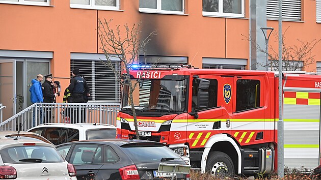 Ve zlnsk nemocnici hoela technick mstnost v budov interny, hasii evakuovali z budovy zhruba 150 lid. (12. prosince 2024)