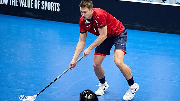 Josef R�par st��l� branku v z�pase proti N�mecku na MS 2024 v Malm�.