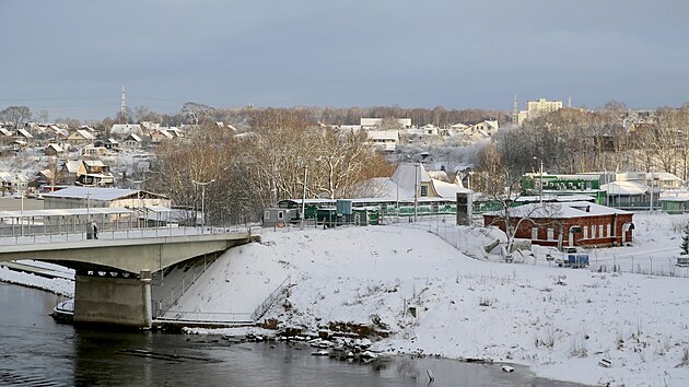 Most spojuj�c� estonsk� m�sto Narva s rusk�m m�stem  Ivangorod (15. prosince 2024)