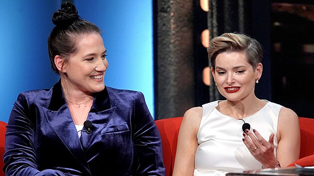Farka Martina Viktorie Kopeck a jej partnerka Andrea Salome v Show Jana Krause (18. prosince 2024)