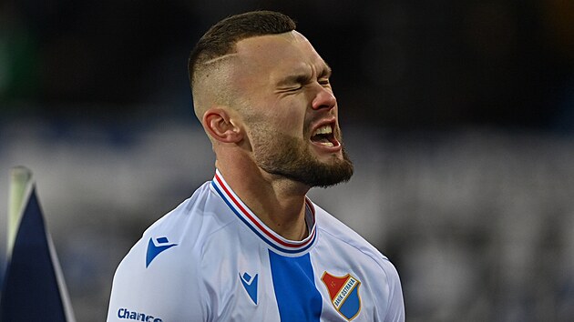 Ostravsk� �to�n�k Erik Prekop slav� brzk� g�l.