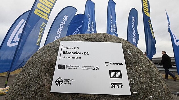 editelstv silnic a dlnic zahjilo stavbu dalho seku Praskho okruhu z Bchovic k dlnici D1. (16. prosince 2024)