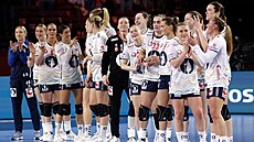 Norské házenká�ky oslavují postup do finále mistrovství Evropy.