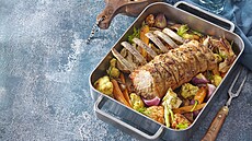 Vepové kotlety na zelenin