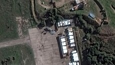 Vrtulník Kamov Ka-52 na ruské letecké základn Hmímím v Sýrii (13. prosince...