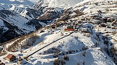 Ly�a�ské st�edisko Gudauri v Gruzii