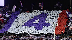 Fanouci Fiorentiny vyjadují podporu Edoardu Bovemu v zápase s Empoli.