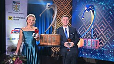 Nejlep�í �e�tí golfoví profesionálové Sára Kousková a Ji�í Zuska.