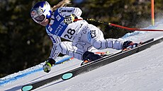 Ester Ledecká b�hem sjezdu v Beaver Creeku.