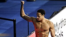 Jordan Crooks po rozplavb� na MS v krátkém bazénu v Budape�ti