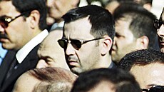 Bratr svr�eného syrského prezidenta Ba�ára Asada Máhir na archivní fotografii...