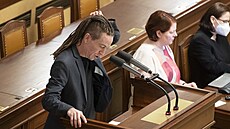 Poslanec Pirát Ivan Barto na schzi Snmovny ke zmn trestního zákoníku