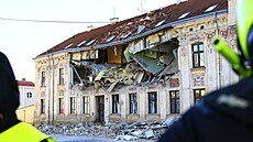 Ve Znojm vybuchl bytový dm. (15. prosince 2024)
