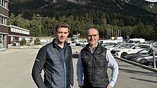 Marketingový �editel zna�ky Kästle Markus Weeger (vlevo) a generální mana�er...