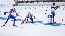 Momentka ze stíhacího závodu v Hochfilzenu.