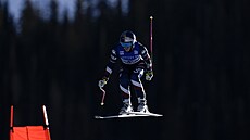 Lindsey Vonnová b�hem sjezdu v Beaver Creeku.