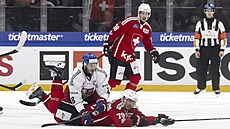 Ond�ej Beránek povalil k zemi �výcarského protihrá�e.