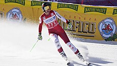 Cornelia Hütterová se raduje z vyda�eného sjezdu v Beaver Creeku.