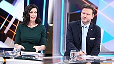 Pedsedkyn Snmovny Markéta Pekarová Adamová z TOP 09 a poslanec ANO Radek...