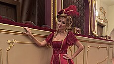 Kate�ina Bro�ová v kostýmu z p�edstavení Hello, Dolly!