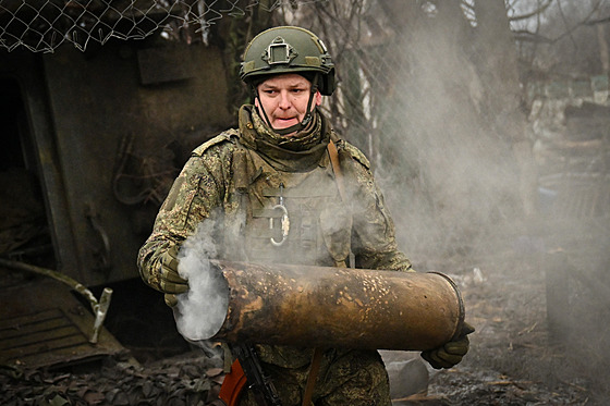 Ru�tí vojáci na front� v okolí ukrajinského m�sta Pokrovsk (16. prosince 2024)