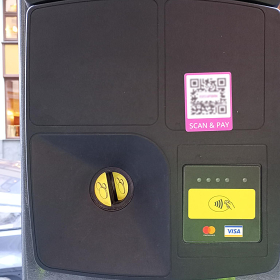 Fale�ný QR kód pro placení parkování