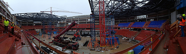 Stavba Horácké multifunkní areny má být hotova do 5. íjna 2025.