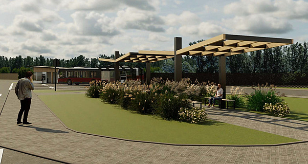 Rozsáhlá revitalizace autobusového nádra�í v Doksech za 27 milion� korun...