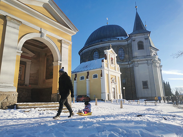 Bazilika na Svatém Hostýn v Bystici pod Hostýnem (prosinec 2024)