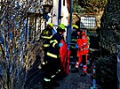 V Rud� se utrhl venkovn� v�tah pro imobiln�. Pasa��rku zachra�ovali m�stn�...