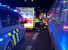 U Stranic bourala dv osobn vozidla s nkladnm, na mst je pt zrannch....