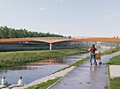 Vtzem architektonick soute na novou lvku pes Vltavu, kter by mla...
