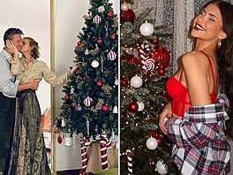 Slavné tvá�e se jako ka�dý rok pochlubily váno�ními stromky.