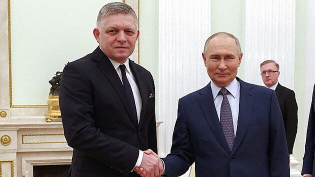Ruský prezident Vladimir Putin přijal v Moskvě slovenského premiéra Roberta Fica. (22. prosince 2024)