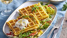 Bramborov� vafle se s�rem