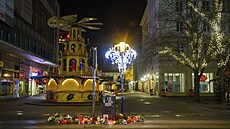 Váno�ní trhy v n�meckém Magdeburku dva dny po útoku (22. prosince 2024)